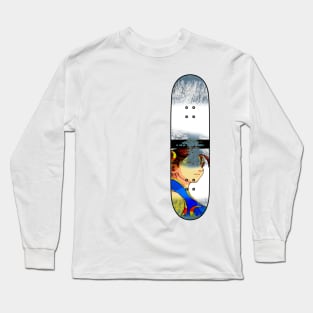 Distressed Skateboard - NC - Chun Lu Long Sleeve T-Shirt